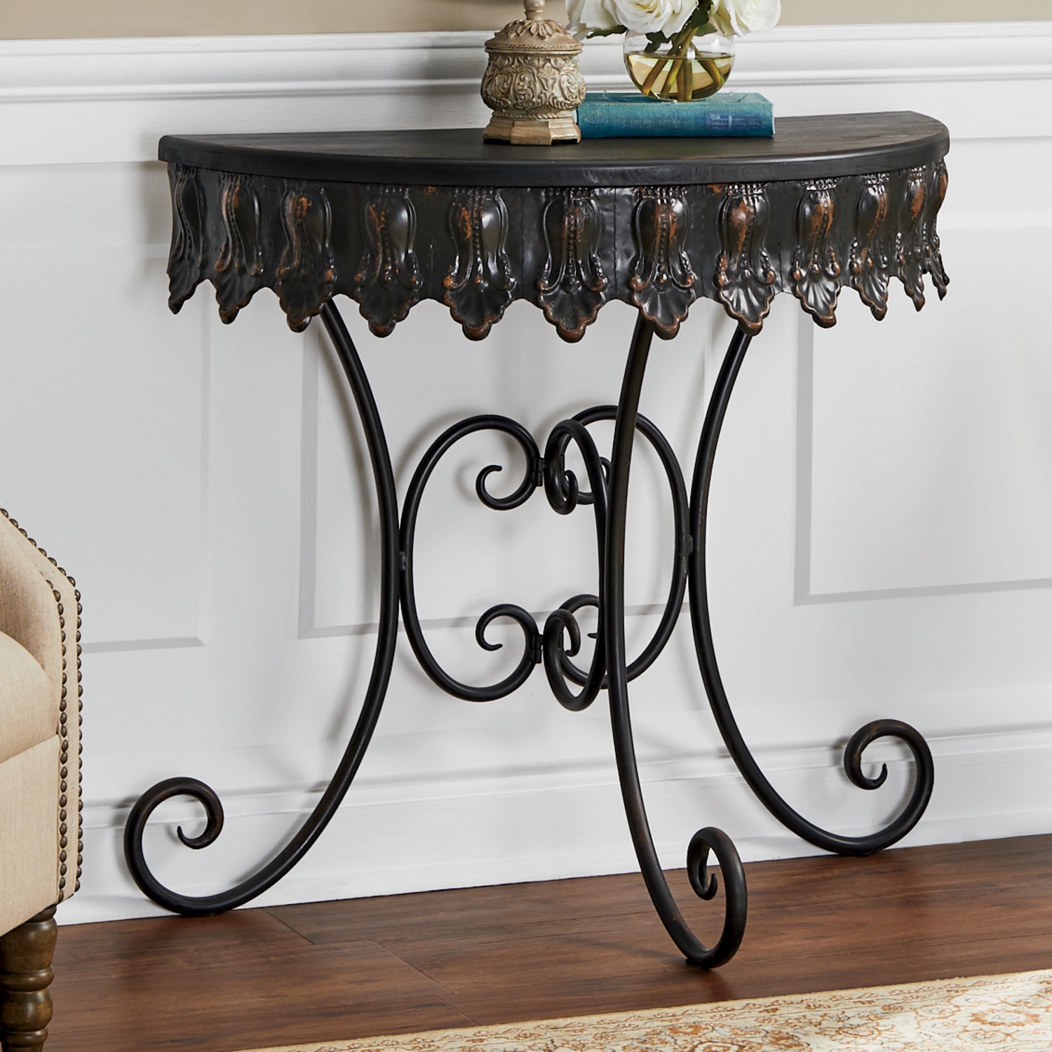 Ness Half Moon Console Table Montgomery Ward