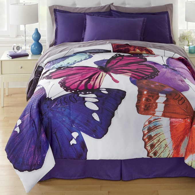Colorful Butterfly Comforter Set Montgomery Ward