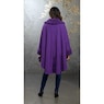 Sherpa-Trimmed Matching Fleece Cape with Gloves, , large