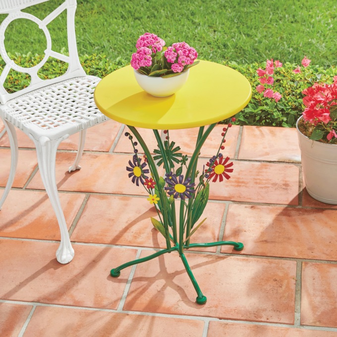 Floral Accent Table, , large