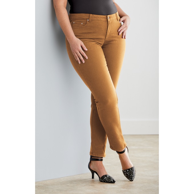 Lola Colored Slim Jean Midtone, , large
