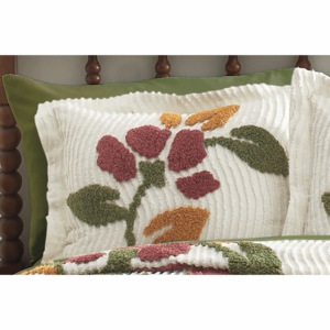 Verona Chenille Sham, Spice, large