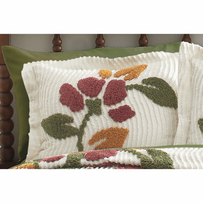 Verona Chenille Sham, Spice, large