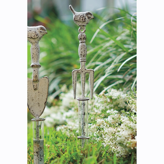 Garden Tool Rain Gauge Stake, , large