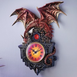 Guardian Dragon Wall Clock, , large