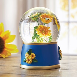 Lit Sunflowers Musical Waterglobe, , large