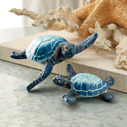 Set of 2 Resin Sea Turtles, , large