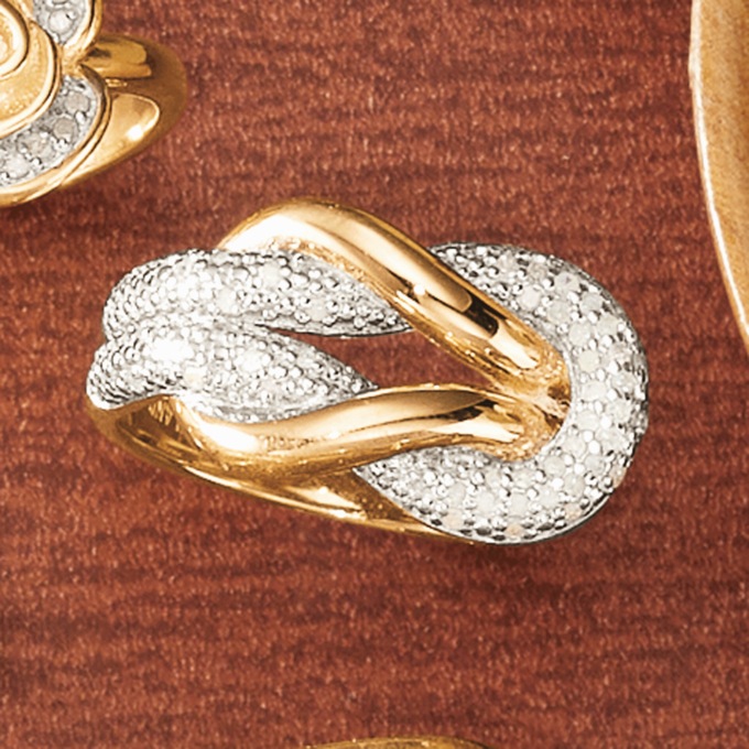Diamond Love Knot Ring Montgomery Ward