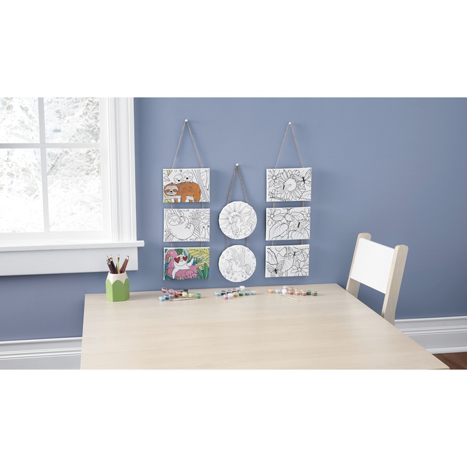 Art 101 DIY Hanging Canvas Wall Art Set, , large