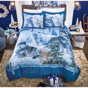 Winter Wolves Comforter Set, , large