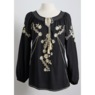 Solid Embroidered Tunic, , large