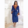 Faux-Sherpa Trim Unisex Robe, , large