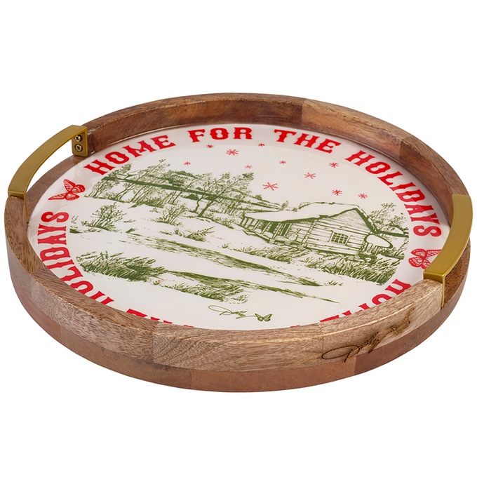 Dolly Parton Holly Dolly Christmas Lazy Susan, , large