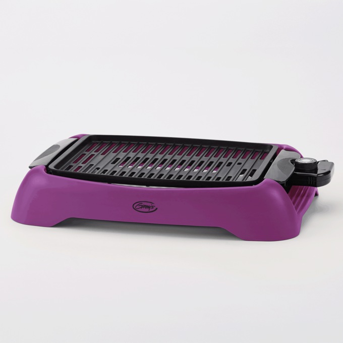 Ginny's Smokeless Electric Indoor Grill with Nonstick Finish, Purple Punch, large