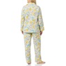 Cozee Corner Printed Flannel Pajamas, Yellow Floral, large