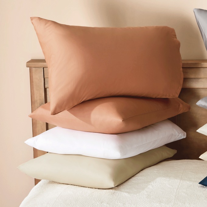 Bamboo Lush Cotton Pillowcase Set, Opal, large