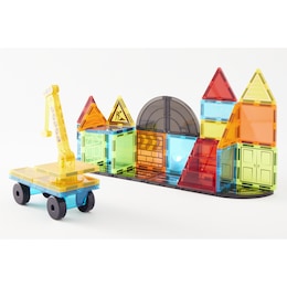 42-Piece Magnetic Tiles Construction Blocks, , large