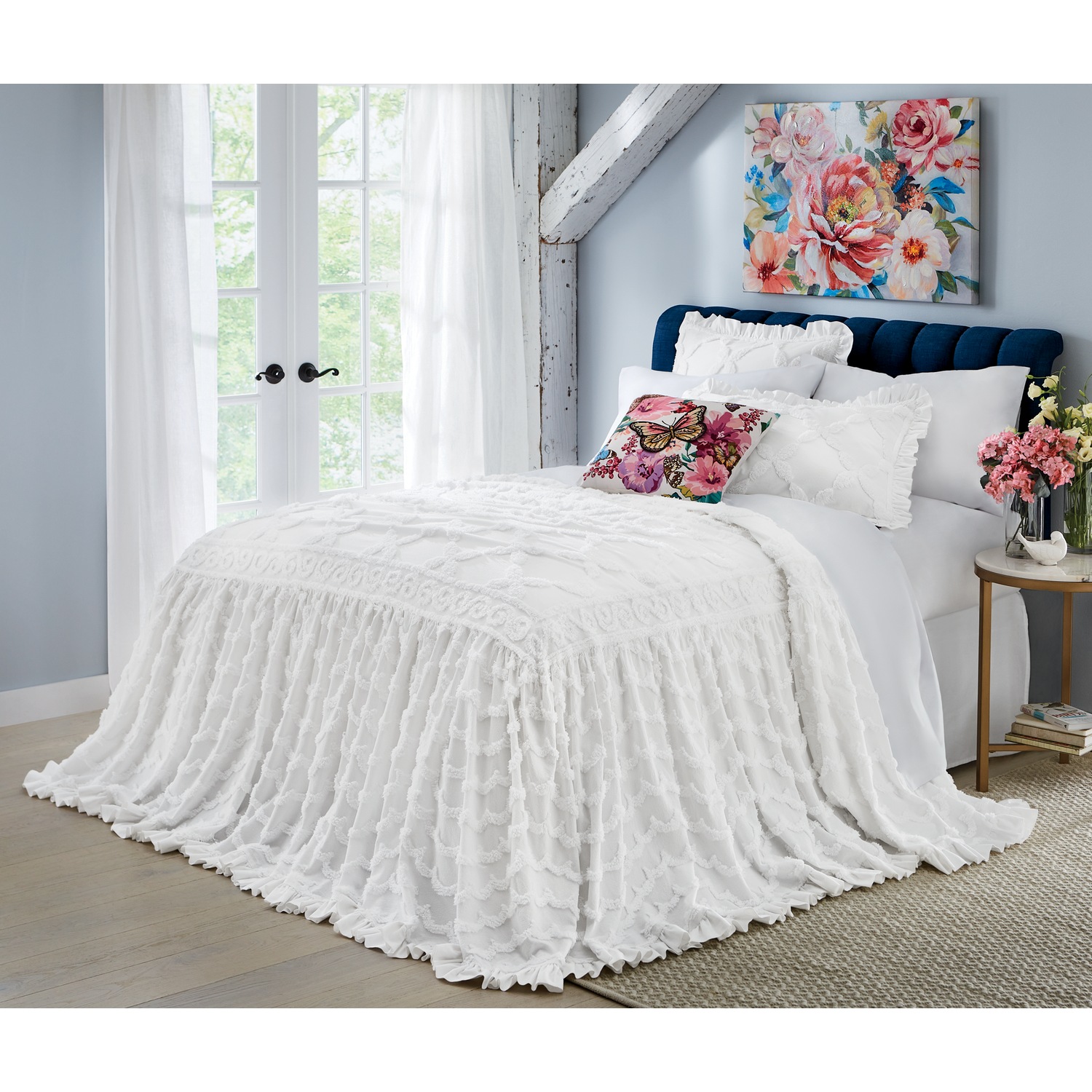 Angelica Ruffle Chenille Bedspread Montgomery Ward
