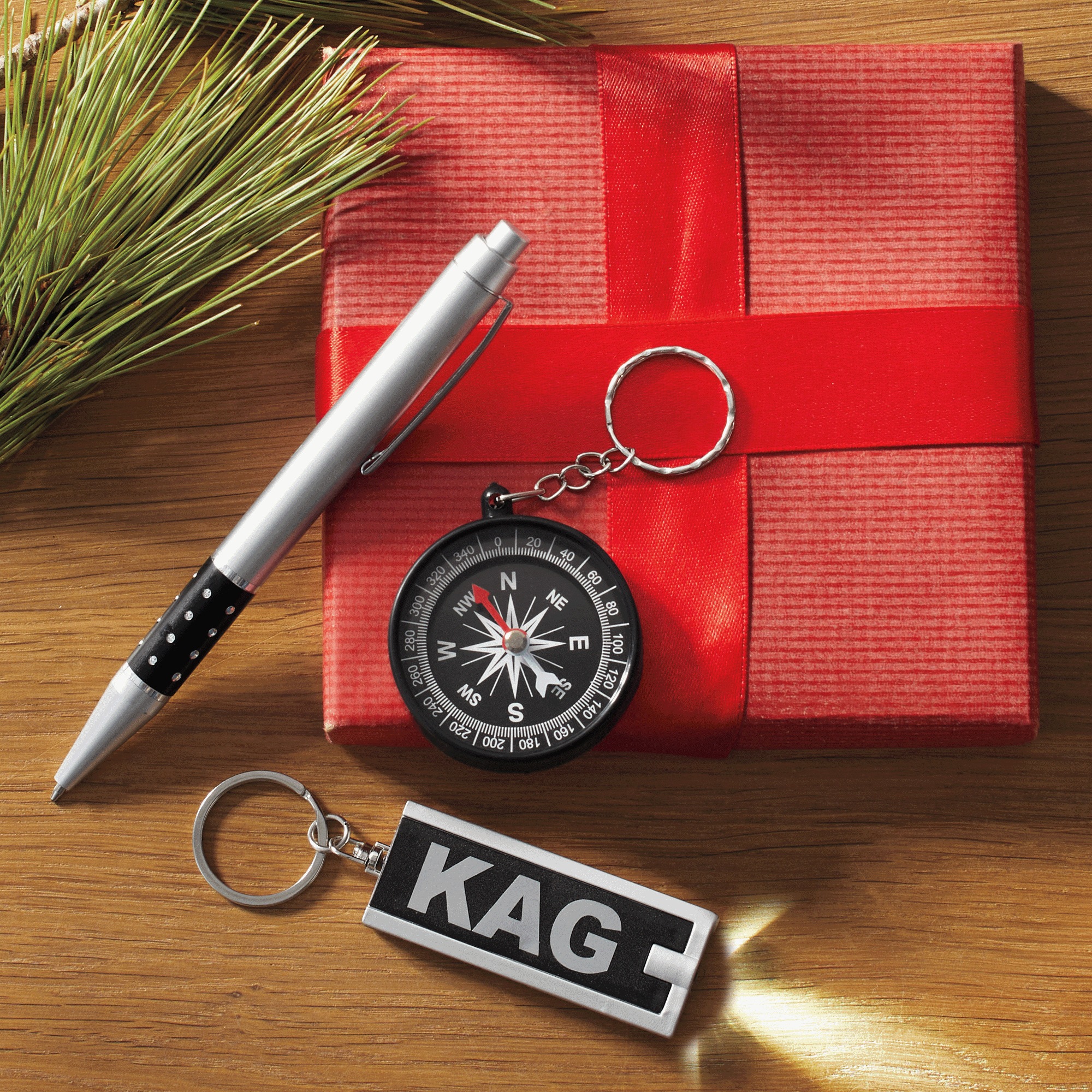3-piece Men&rsquo;s Compass Gift Set, Black, large