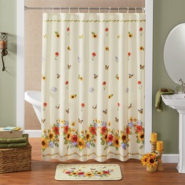 2-Piece Harvest Floral Bath Set, , large