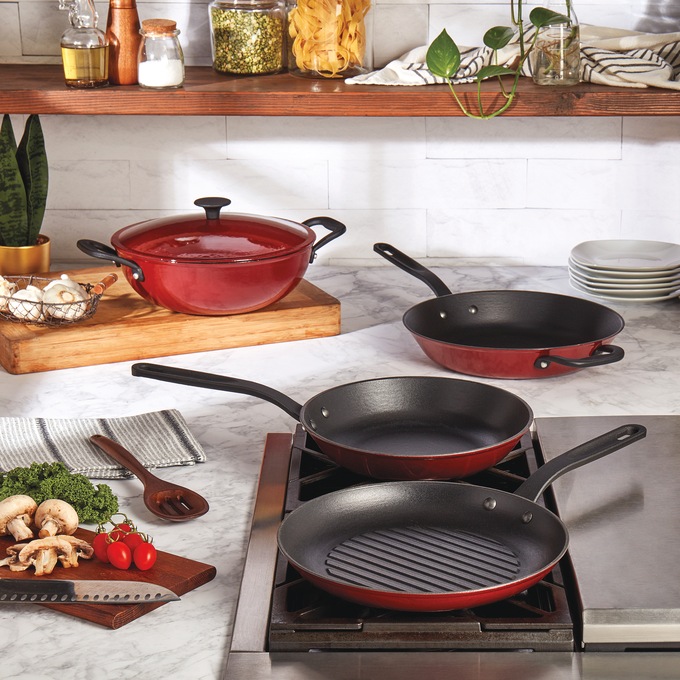 5-Piece Mason Enameled Cast Iron Cookware Set, , large