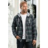 Men's Cotton Flannel with Fleece Hoodie, , large
