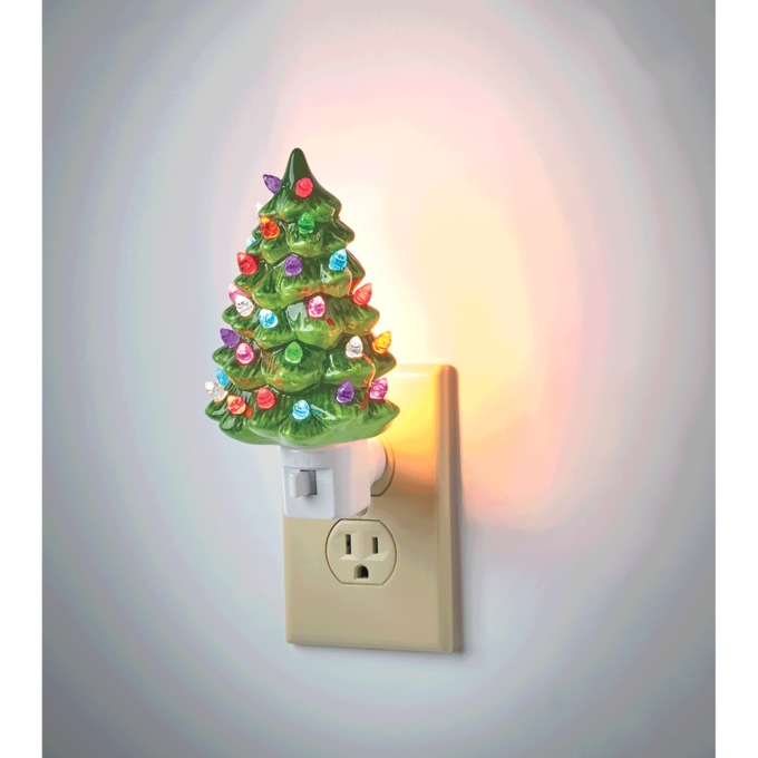 Ceramic Christmas Tree Night-Light, , large