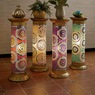 Mosaic Lit Pedestal Table, , large