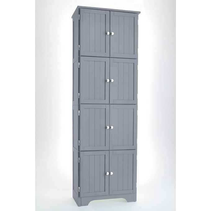 Westwick Tall Wooden Cabinet with 8 Doors, , large
