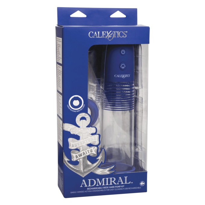 Admiral Rechargeable Rock Hard Pump Kit, , large