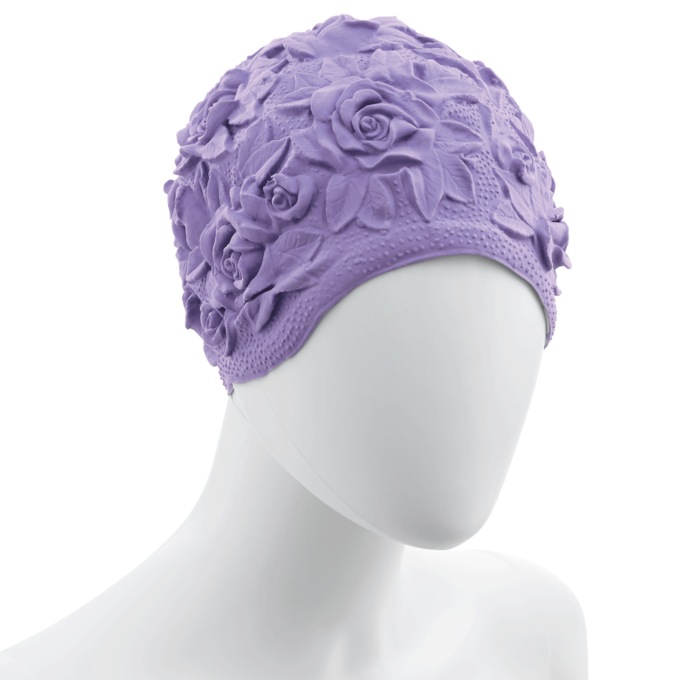 Floral Bath Cap, , large