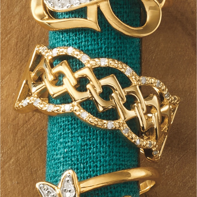 Diamond Link Ring, , large