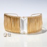 Wire & Crystal Choker & Earring Set, , large