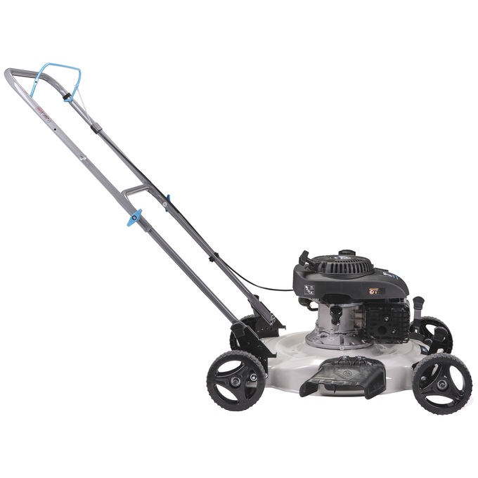 Pulsar 21" 200cc 2-in-1 Side Dishcharge Small Wheel Push Lawnmower, Black, large