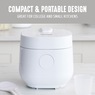 Greenlife 4-Cup Rice and Grains Cooker, White, large