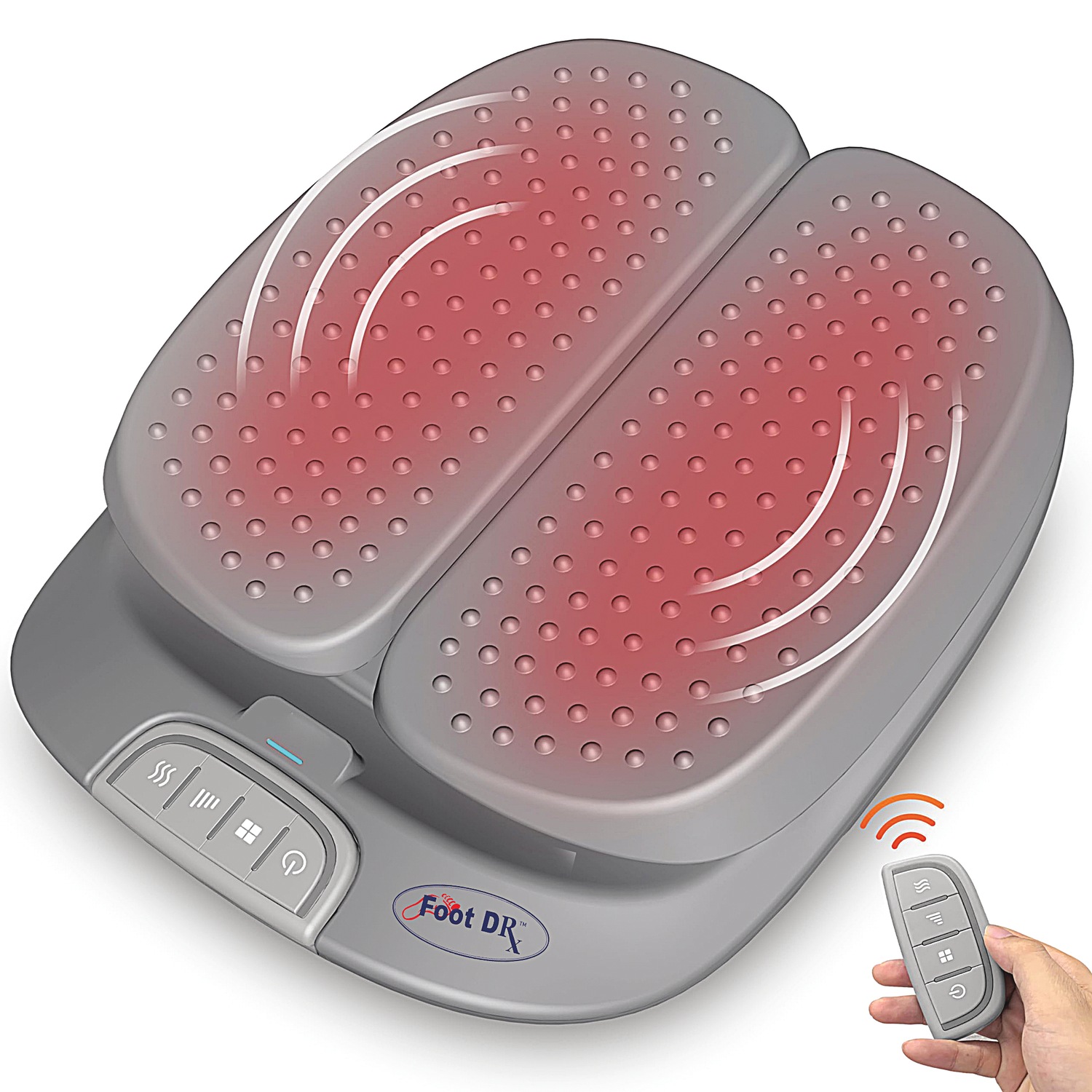 As Seen On TV Vibration Foot Massager with Remote, Gray