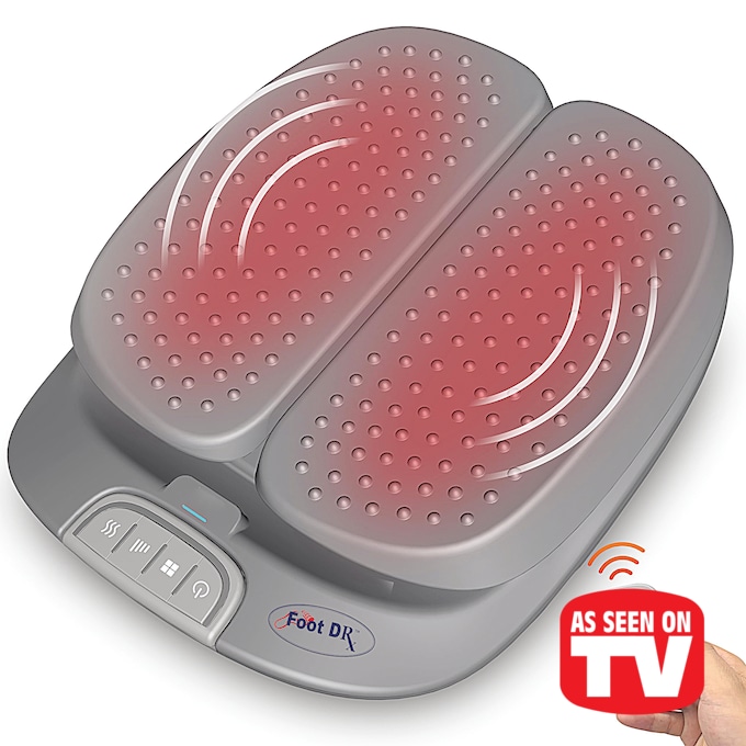As Seen On TV Vibration Foot Massager with Remote, Gray As Seen On TV Vibration Foot Massager with Remote, Gray