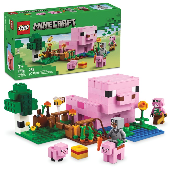 LEGO Minecraft Baby Pig House, , large