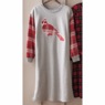 Cardinal-Appliqued Nightgown in Soft Sweatshirt Fleece , , large
