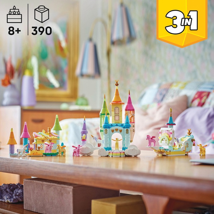 LEGO Creator 3-in-1 Unicorn Castle, , large