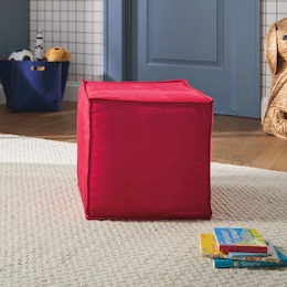 Kids&rsquo; Cube Pouf, , large