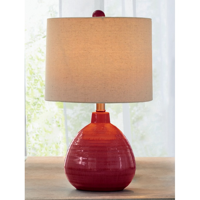 Riverview Table Lamp, Red, large
