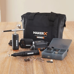 MAKERX 20-Volt Rotary Tool + Air Brush Kit by WORX, , large