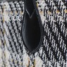 Plaid Tote with Pouch, Black White Plaid, large