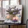 Lit Calming Lavender Canvas, , large