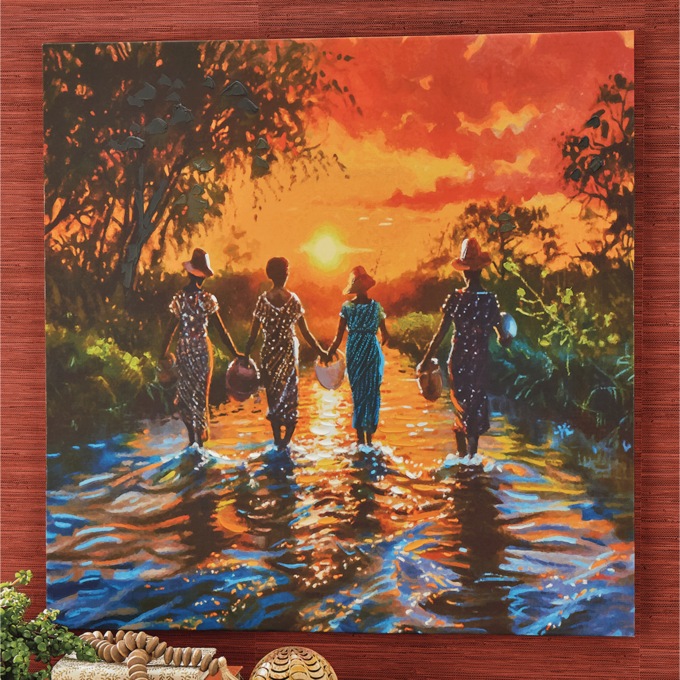 Sunset Spice Global View Wall Art, , large