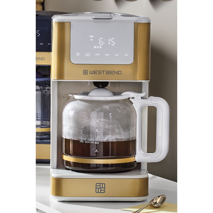 West Bend 12-Cup Touchscreen Coffee Maker, , large