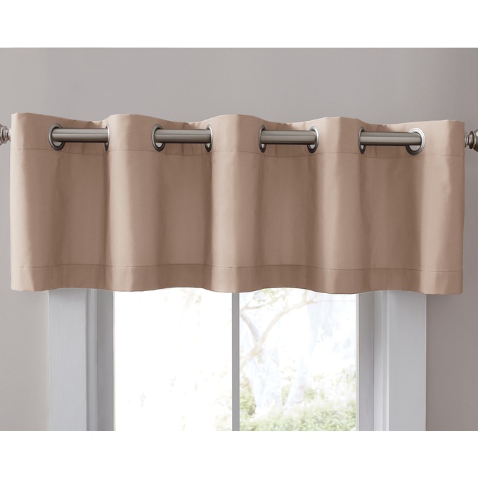 Color Connection Solid Grommet Valance, , large