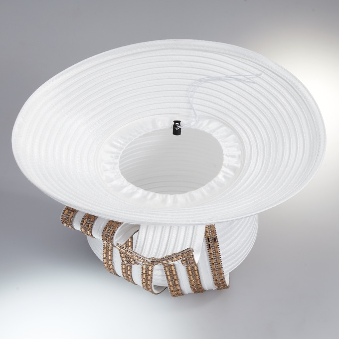 Amerie Women's Dress Hat – Sequin & Faux Pearl Bow with Rhinestone Brooch , , large