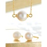Pearl Round Necklace & Earring Set, , large